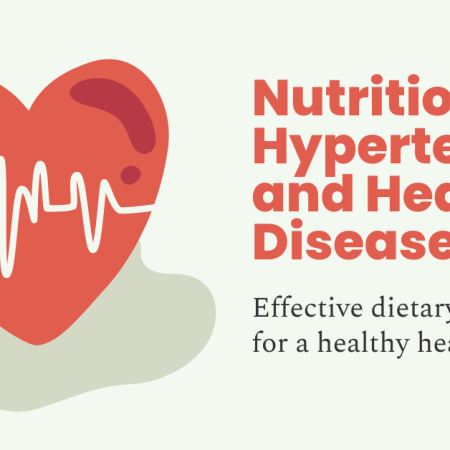 Heart health visual promoting nutrition for hypertension and heart disease by SLO Food Bank; highlights dietary strategies.