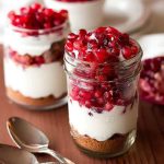 Pomegranate-parfait
