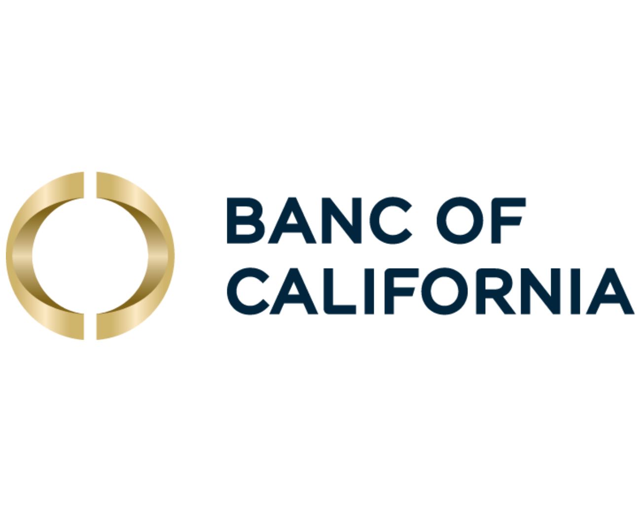 Banc of California logo with a gold circular symbol.